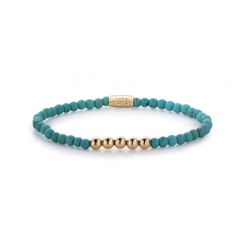 Turquoise Delight - 4mm - rose gold colored Turquoise Delight - 4mm - rose gold colored