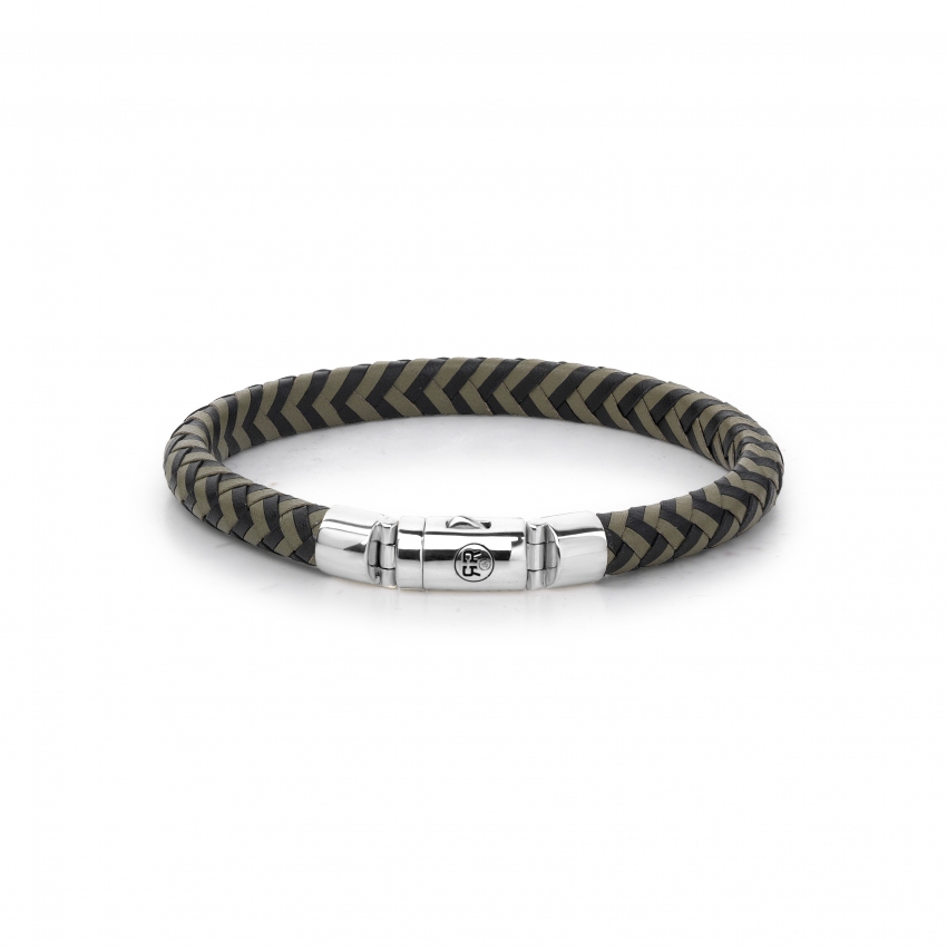 Half Round Braided Black-Olive Half Round Braided Black-Olive