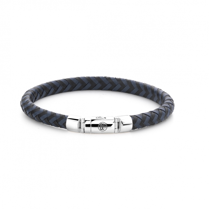 Half Round Braided Black-Blue Half Round Braided Black-Blue