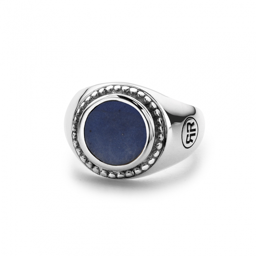 Ring Women Round Lapis Lazuli Ring Women Round Lapis Lazuli
