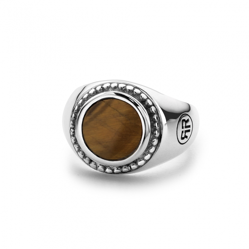 Ring Women Round Tiger Eye Ring Women Round Tiger Eye