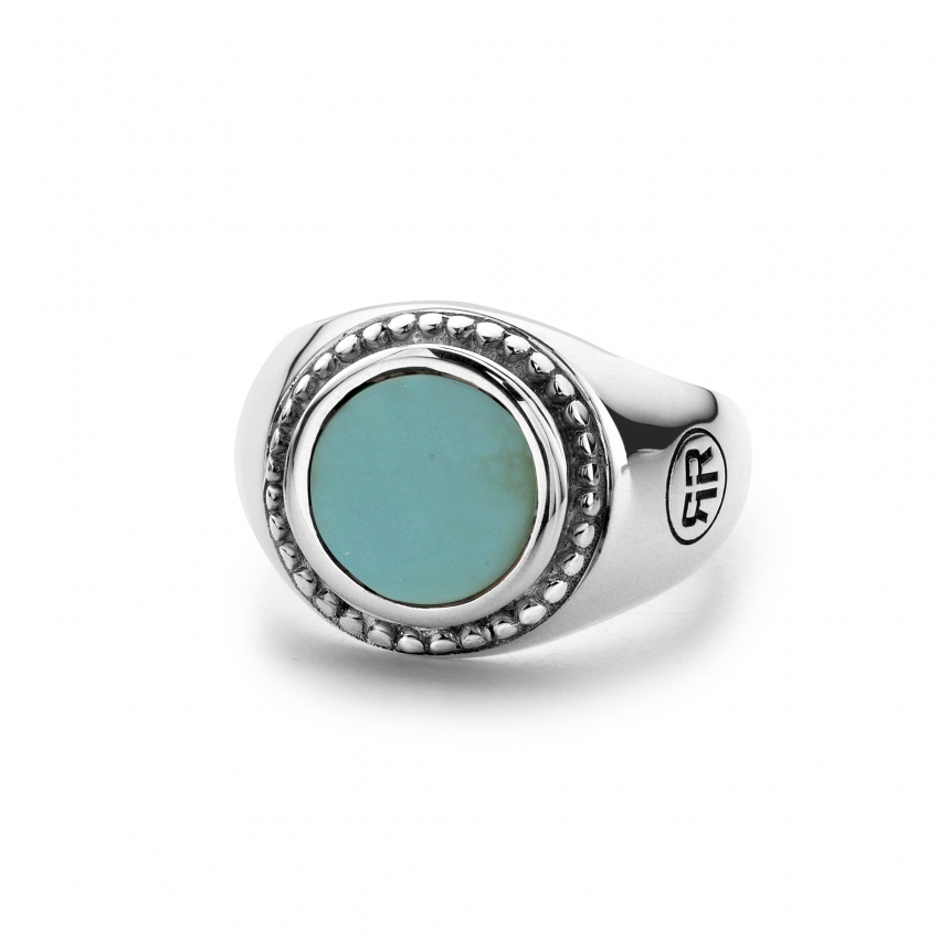 Ring Women Round Turquois Ring Women Round Turquois