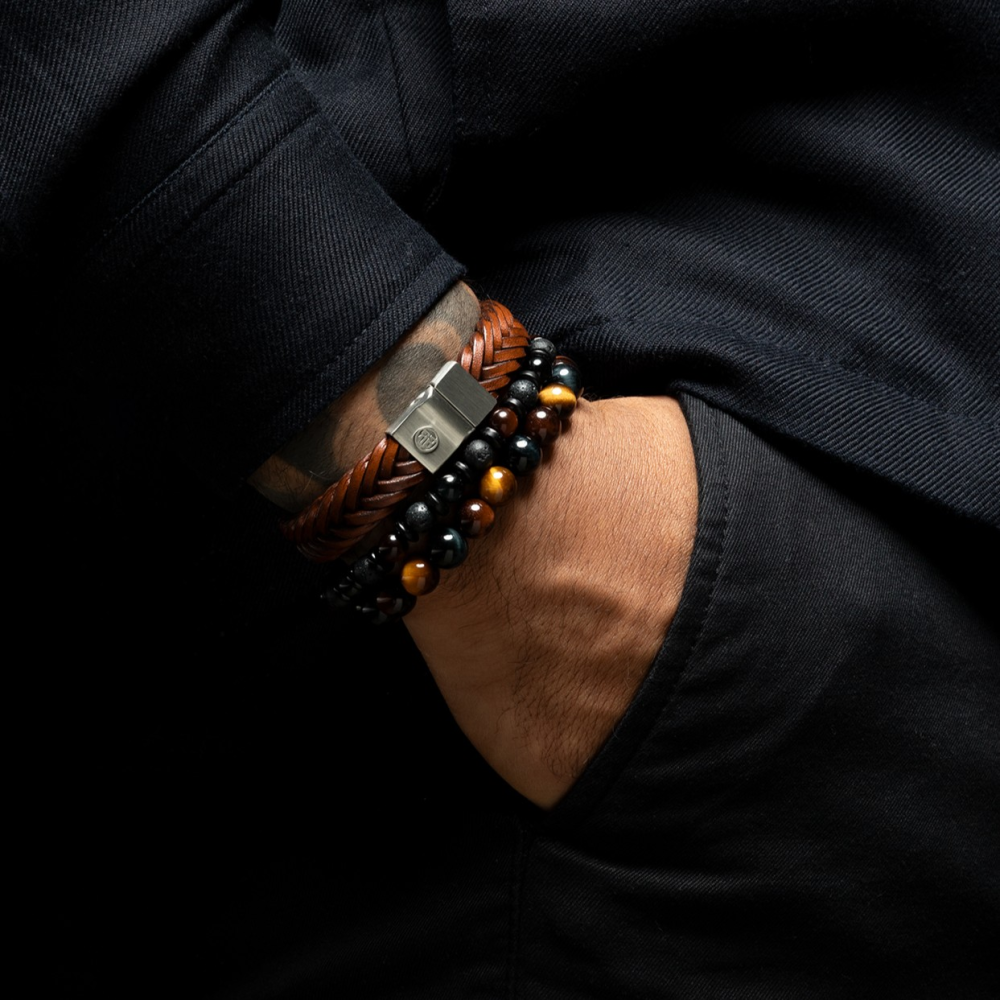 Full Metal Leather - Full Metal Premium Braided 12mm Cognac