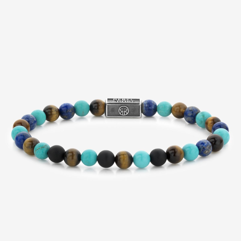 Silverbead - Mix Turquoise 925 - 6mm