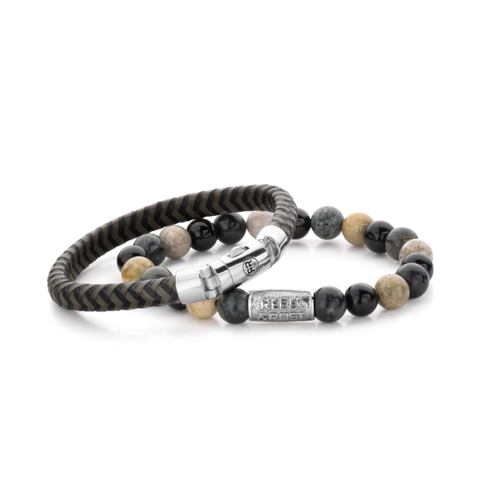 Absolutely Leather - Half Round Braided Black-Olive