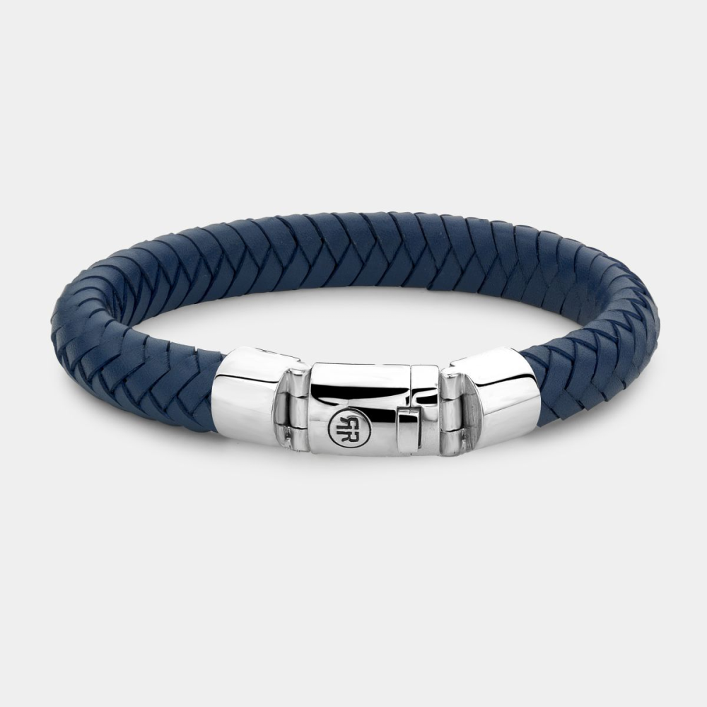 Absolutely Leather - Big Half Round Blue