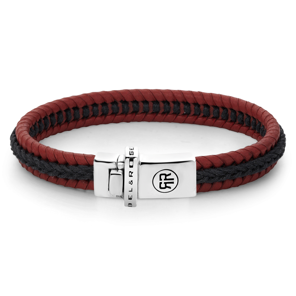 Absolutely Leather - Dual Twisted Black-Red