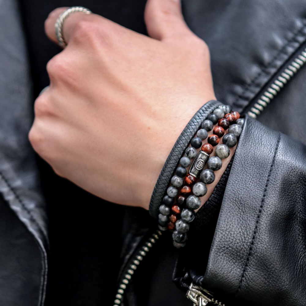 Absolutely Leather - Small Braided Anthracite