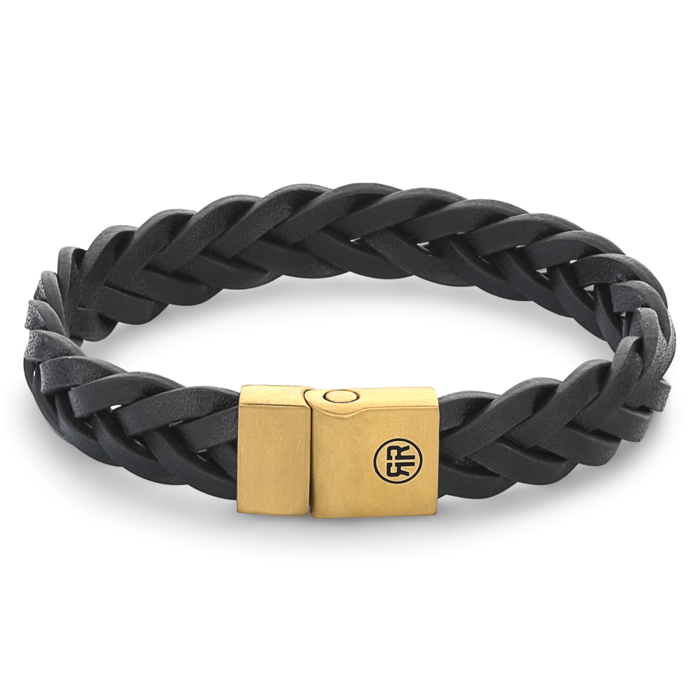 Full Metal Leather - Full Metal Braided Black Gold