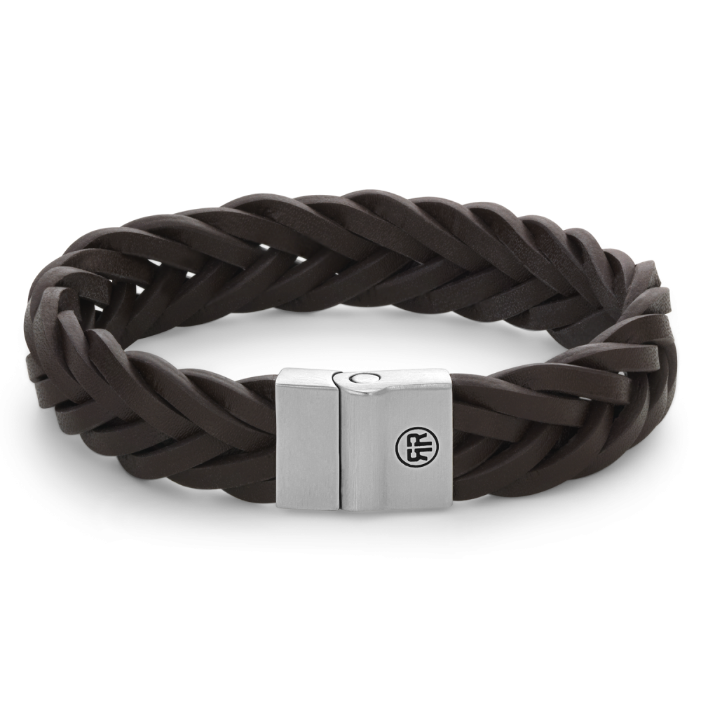 Full Metal Leather - Full Metal Braided Brown Matt 15mm