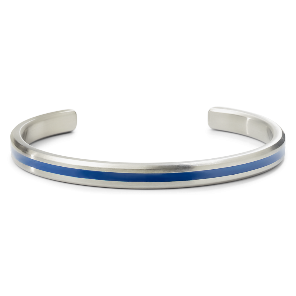 Full Metal Bangle - Bangle Brushed Blue