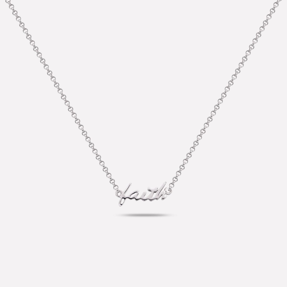 Necklaces - Faith-Hope-Love Silver