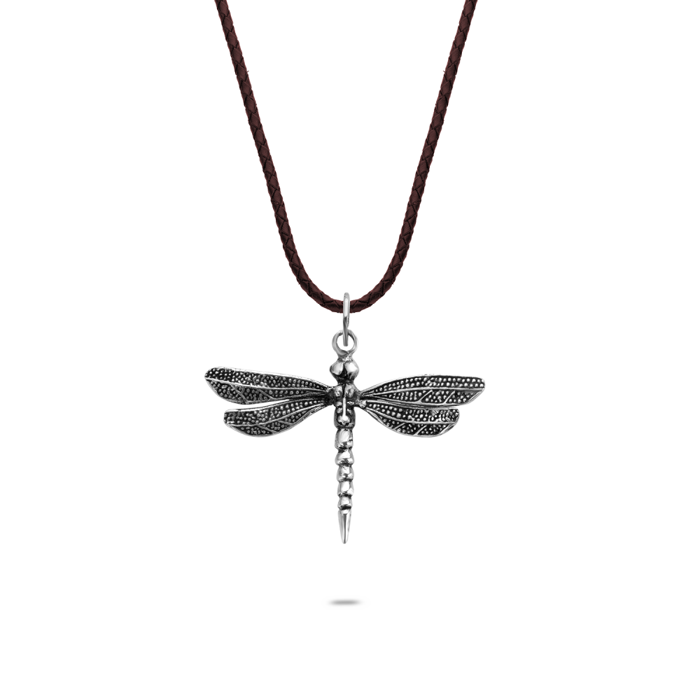 Necklaces - Necklace Dragonfly Brown