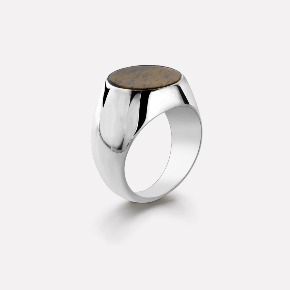 Sterling Silver Rings - Ring Round Tiger