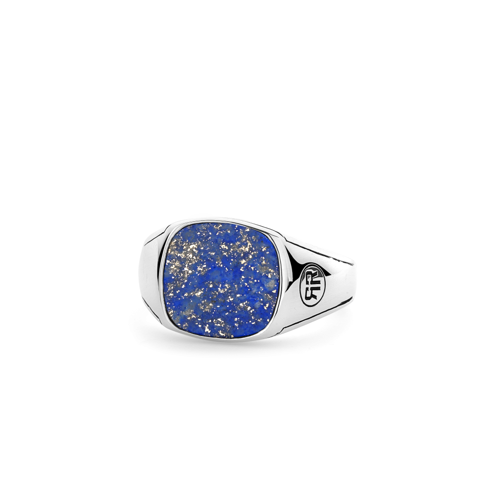 Lapis Oval 'Lace' Post Earrings In Solid Sterling Silver - NEW With Tags