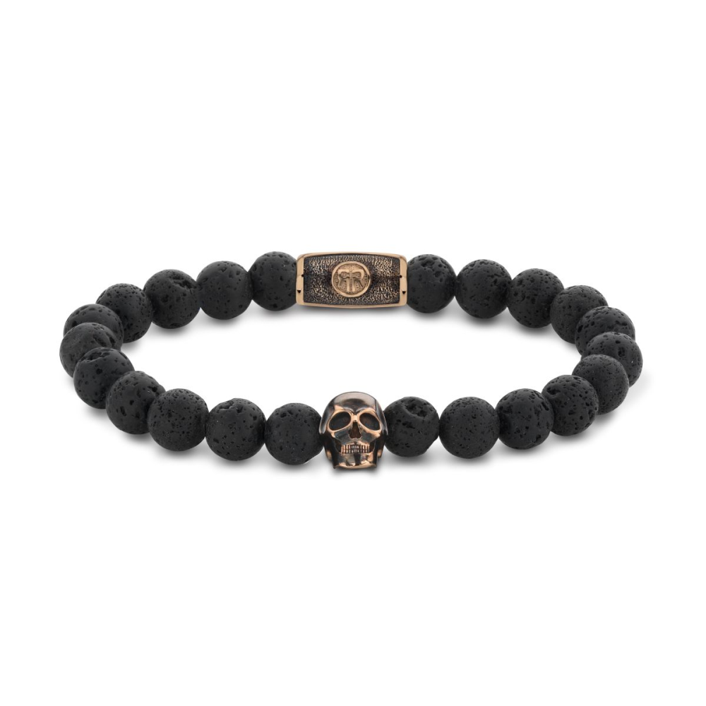 Skull-series - Skull Black Moon - Rosegold ionplated