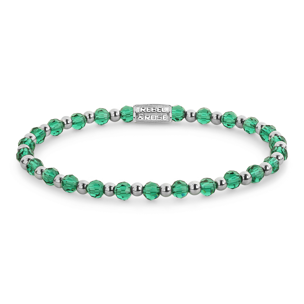 More Balls Than Most - Mix Green Morning Glam Rocks Silver - 4mm