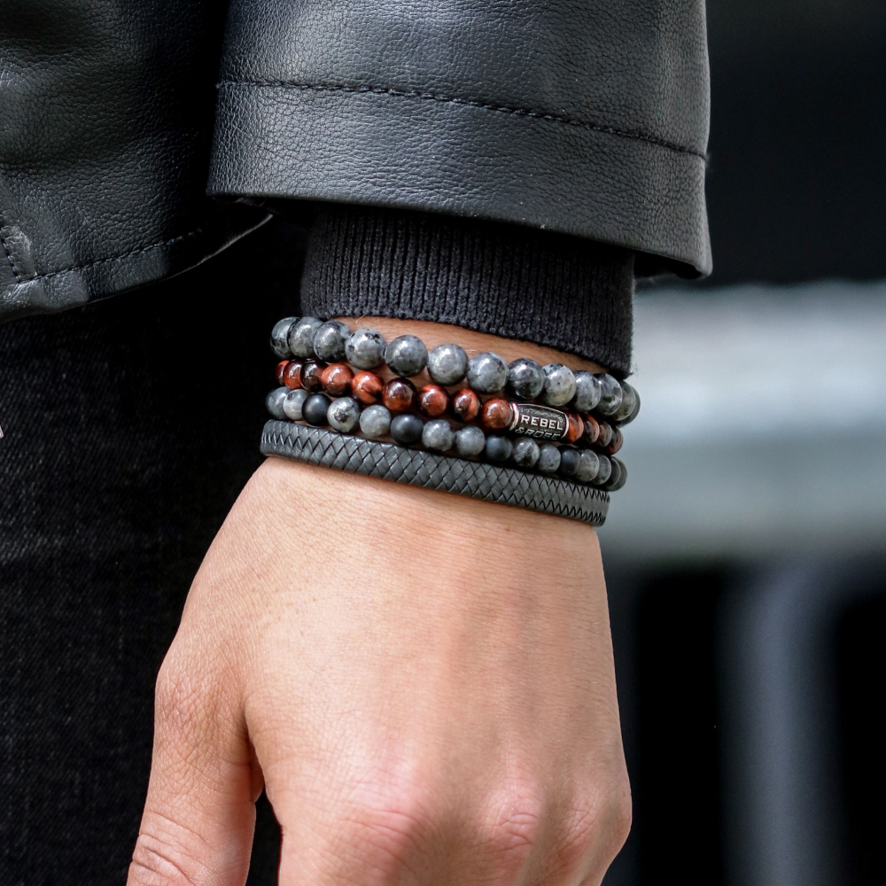 Absolutely Leather - Small Braided Anthracite