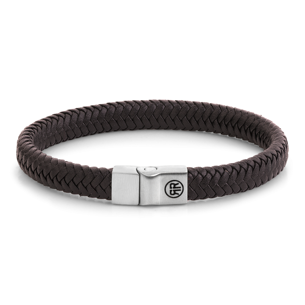 Full Metal Leather - Full Metal Herringbone 9mm Brown Matt