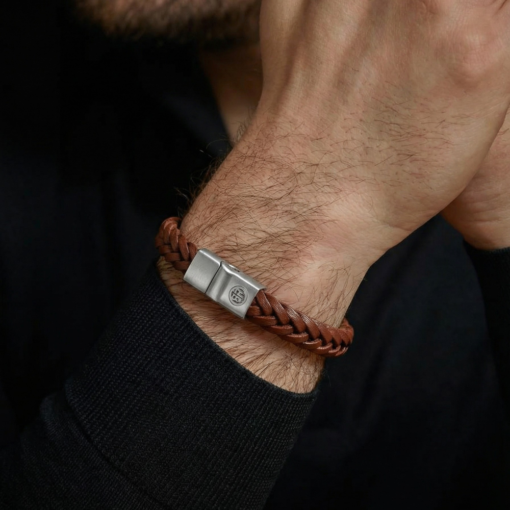Full Metal Leather - Full Metal Premium Braided 9mm Cognac