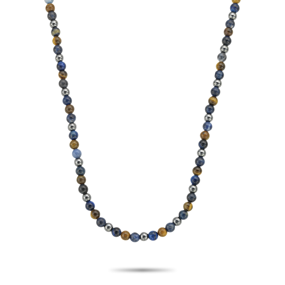 Necklaces - Necklace Blue Rain - 6mm