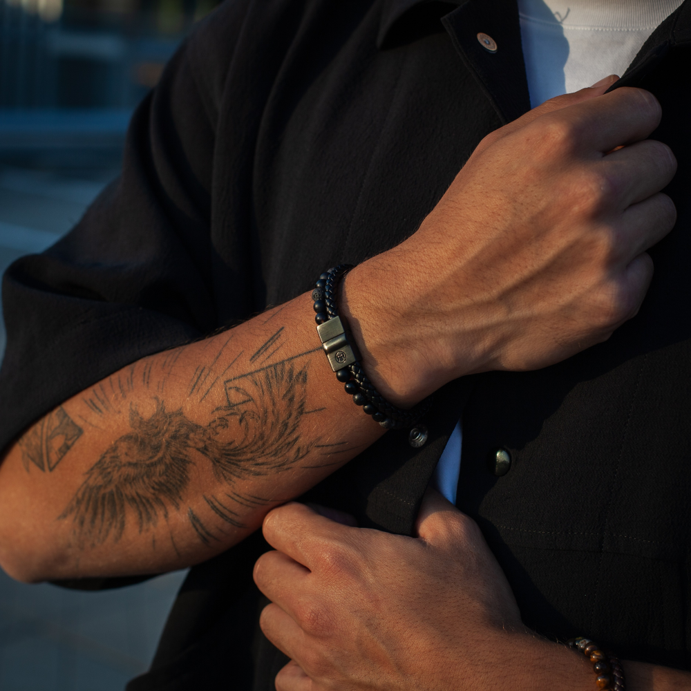 Full Metal Leather - Full Metal Combo 12mm Black Rocks
