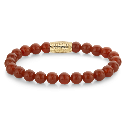 Stones Only - Red Agate Gold PMD - 8mm