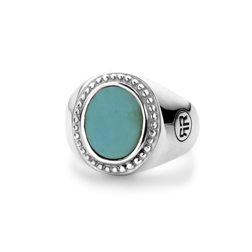 Ring Women Oval Turquois 