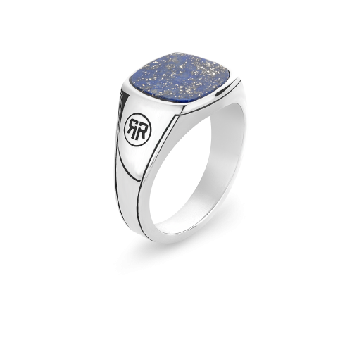Sterling Silver Rings - Ring Square Lapis 