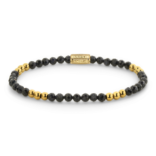 Stones Only - Blue & Yellowgold Glam Rocks - 4mm