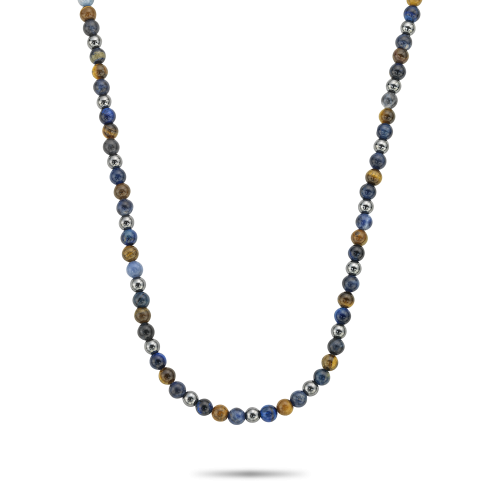 Necklaces - Necklace Blue Rain - 6mm