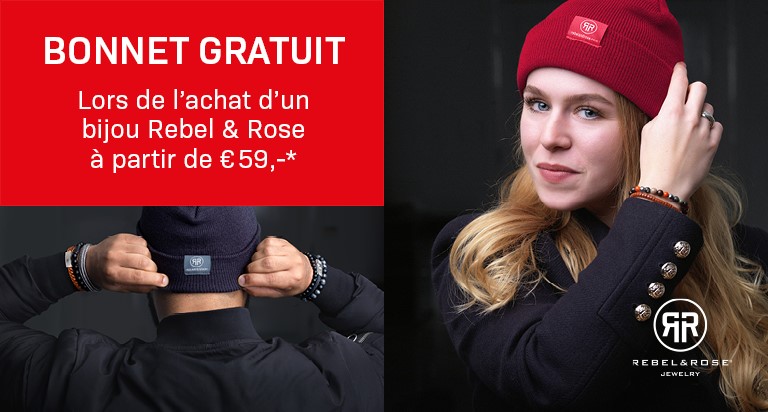 Si vous complétez votre commande jusqu'à 59,00 euros, vous pouvez choisir un bonnet gratuit.